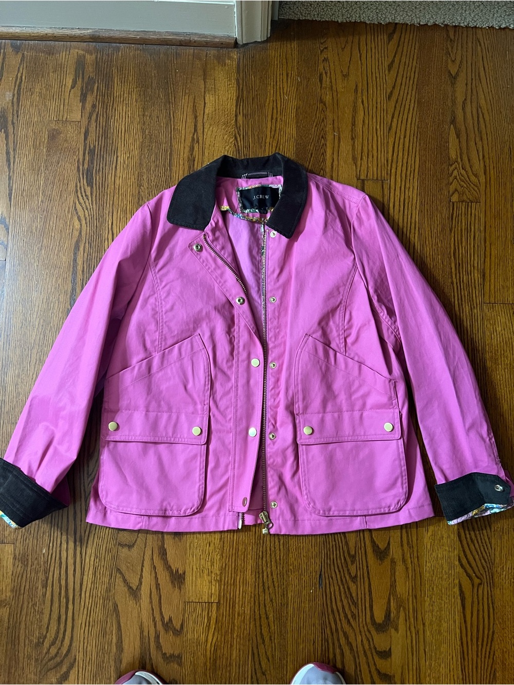 J. Crew Barn Jacket with Liberty Print